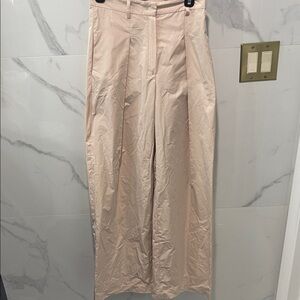 MaxMara Cream Wide-Leg Trousers